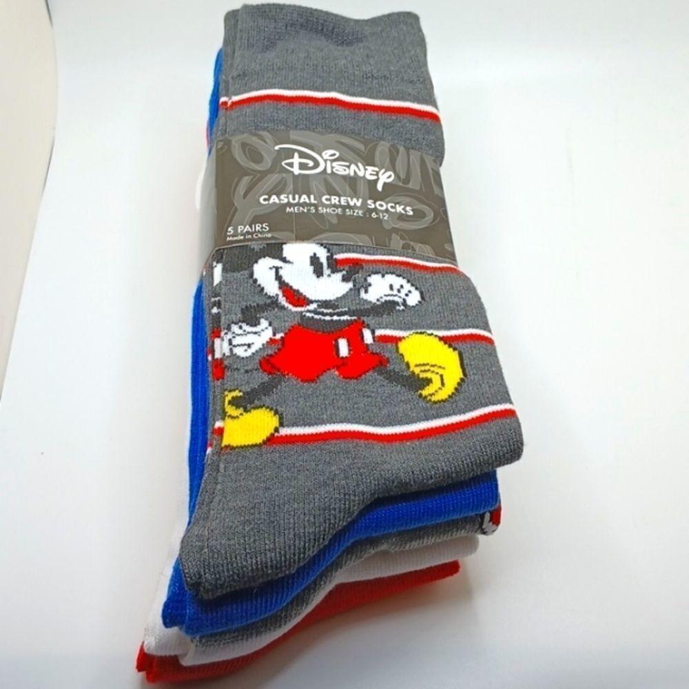 Disney Mickey and friends crew socks 5 pk